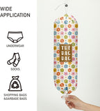 Flower Grocery Bag Organizer - Plastic Bag Holders for Kitchen, Pantry, Laundry Room - Home Decor Gifts