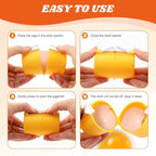 3pcs Egg Shell Opener & 1 Egg Separators,Handheld Egg Cracker Tool for Rawegg,Eggshell Cutter Hard Boiled Egg Breaker Yolk White Separator for Cooking Camping Kitchen Gadget