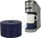 Elevate Anti-Splash Cup Riser Accessory for most Keurig K-cup, Cuisinart Single Serve, and other Coffee Makers, Adjustable for Cup Size and Drip Tray Type (Dark Blue with Black Base)