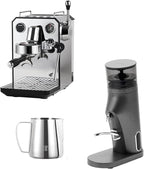 Gemilai Espresso Machine & Coffee Grinder& Milk Frothing Pitcher for Cappuccino, Latte