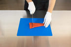 Professional Kitchen Cutting Board Mats - 15x12 Inch NSF Approved, Flexible 4 Color Set (Red, Blue, Green, Yellow) for Meat, Vegetables and Seafood (1/16" Thick)