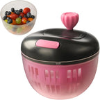 Salad Spinner - Salad Washer Spinner and Dryer, Colander Strainer Food Washing Bowl, Stable Kitchen Tool, Efficient Veggie Prep | Kitchen Home Travel For Draining Cooking Picnic Use