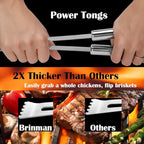 Brinman BBQ Tools & Grill Set, 19PCS Stainless Steel Grilling Accessories Kit in Case, Grill Utensil Set,Grill Sets for Men with Spatula, BBQ Gifts for Men, Women, Dad,Grills Tools.