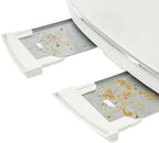Haden Dorset 4 Slice Wide Slot Stainless Steel Toaster with Adjustable Browning Control & Non-Slip Feet, Ivory & Chrome