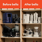 BELLA VersaBrew 2-in1 Coffee Maker, K-Cup compatible, Brew 3 Sizes Carafes & Single Serve Cups, Dishwasher Safe Reusable Filter & Filter Holder, Iced Coffee Function, 60oz Tank, Surf