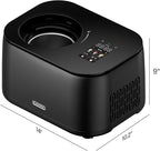 Iceman by Chefman Ice Cream Maker, No Pre-Freezing with Built-In Compressor, Makes Ice Cream, Froyo, Sorbet, Sherbet, Italian Ice, Frozen Yogurt, Digital Display w/ 3 Presets, 2 Pint Inserts Included