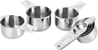 DOTINGHUX 8 Pcs Stainless Steel Measuring Cups Set, Kitchen Measuring Cup for Cooking and Baking