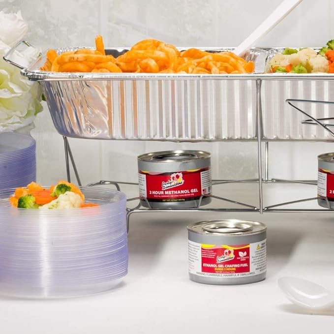 Aluminum Deep Foil Pans Full Size, Large Disposable Roasting & Baking Pan, 21"x13" (20 Pack) Extra Heavy Duty Chafing Trays for Hotels, Restaurants, Caterers, Steam Table, Buffets & Bakeware