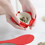COLLBATH Dumplings Maker Molds Set 4pcs Plastic Dumpling Press Tools with Spoons for Wrapping Kitchen Gadget Cooking Supplies