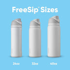 Owala FreeSip Insulated Stainless Steel Water Bottle with Straw, BPA-Free Sports Water Bottle, Great for Travel, 24 Oz, Boneyard