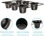 6 Cup Nonstick Popover Pans, Muffin Tin, Large Deep Cupcake Baking Pan, Muffin Pans for Baking Sets Non Stick
