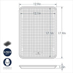 Nordic Ware Prism Half Sheet with Oven Safe Grid, 1 Pack, Natural