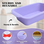 Bread Pans for Homemade Bread：9.5 x 5 Inch Silicone Loaf Pan for Baking with Metal Frame - Nonstick Banana Loaf Tin Tray for Sandwich Sourdough Pumpkin Sour Dough - for Oven Kitchen Home Baker
