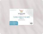 Better Kitchen Products 15" x 12" Extra Thick Flexible Frosted Clear Plastic Cutting Mats, Set of 6
