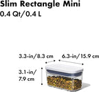 OXO Good Grips POP Container - Slim Rectangle Mini 0.4 Qt