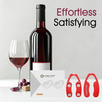 GOBETTER 2 Pcs Wine Foil Cutter Magnetic Design, 4 Stainless Blades Foil Remover Wine Bottles Opener Accessory, Removes Foil Top Effortlessly for Wine Lovers, Red