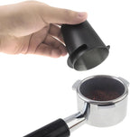 2PCS Coffee Dosing Cup 54mm, Stainless Steel Espresso coffee Dosing Cup Espresso coffee Machine Accessories, Coffee Powder Feeder Part coffee Grinder Powder cup Compatible (2, Black, 54mm)