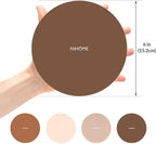 NIHOME Silicone Jar Opener – 6 Inch Large Anti-Slip Grip Pads, Premium 100% Food-Grade Silicone, Stylish Designer Colors, Multi-Purpose Heat-Resistant Mat & Coaster, Set of 4 (Coffee Colors)