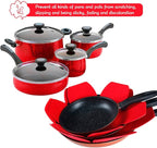 BYKITCHEN Larger & Thicker Pan Protectors, Set of 12 and 3 Different Sizes, Felt Pot Pan Separators, Pot Dividers Savers for Stacking and Protecting Your Cookware