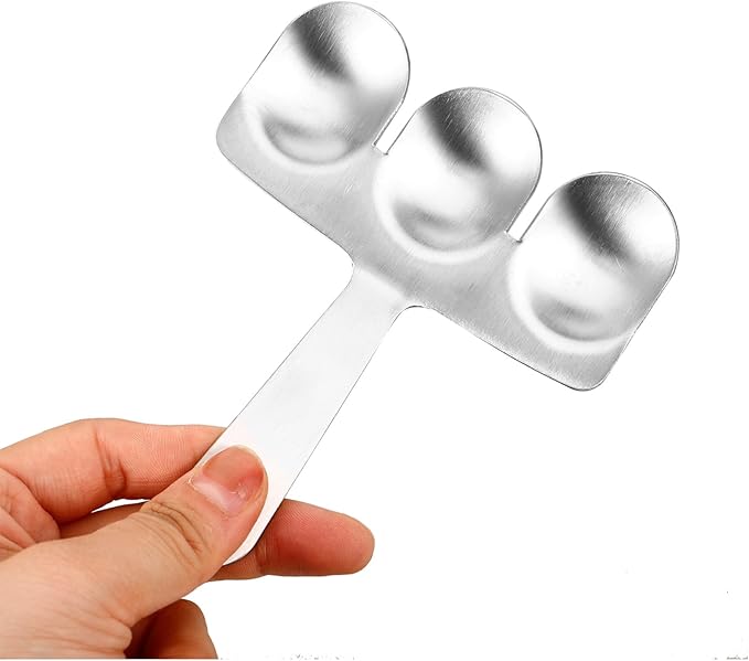 1set Stainless Steel Meatball Maker Tool Set Triple Meat Baller Spatula for Easy Meatball Making Lightweight Convenient Kitchen Gadget for Quick Cooking