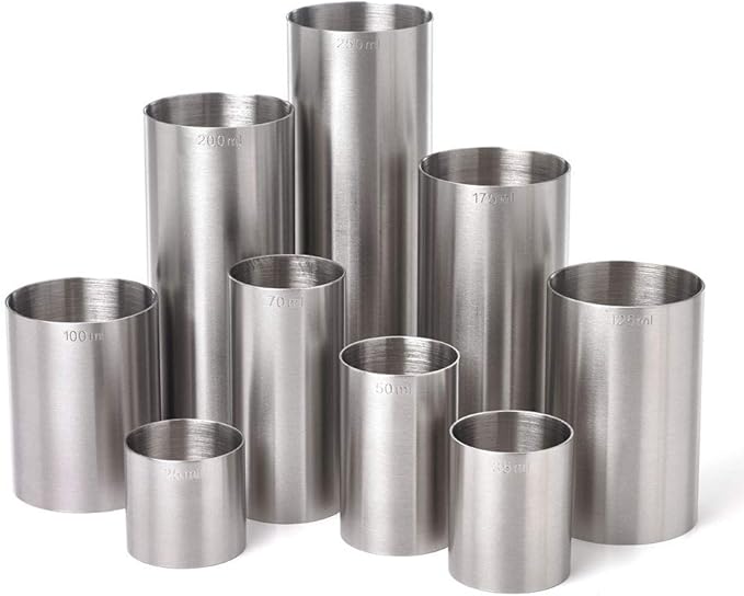 Barfly Thimble Measure, 250 ml., Stainless Steel