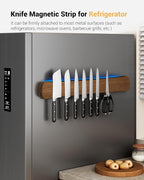 Swaitee Magnetic Knife Holder for Wall, 24 Inch Extra Large Wood Knife Strip with Strong Magnetism, Space Saver Organizer for Farmhouse/Restaurant Kitchen, Housewarming Gifts