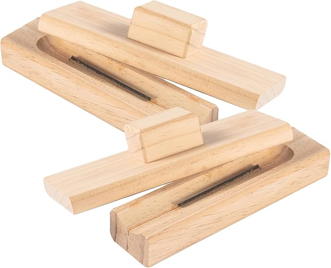 BETOOKY 2pcs Stainless Steel Chestnut Sheller and Pecan Cracker Set with Wooden Handle, Manual Nut Cracking Tool for Macadamia and Walnut, Kitchen Specialty Gadget for Home Cooking