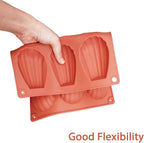 2PCS Silicone Madeleine Pan, 9 Cavity Non-Stick Madeleine Baking Molds, 3D Shell Shaped Cake Mold for Baking, Chocolate, Candy, Cookie, Dessert, BPA Free, Dishwasher Safe