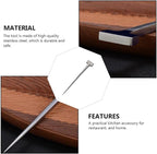 BESTonZON Stainless Steel T Shaped Eel Nail Kitchen Tool for Fish Killing Seafood Preparation Home Use 304 Stainless Sturdy Fish Spike Specialty Gadget