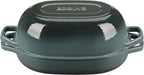 Enameled Cast Iron Oval Dutch Oven Pot with Lid, Dutch Oven for Sourdough Bread Baking, Oval Bread Pan, 7qt, Seasalt