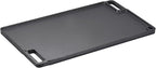 VEVOR Reversible Grill/Griddle, 9.7"x16.7" Pre-Seasoned Cast Iron Griddle, Rectangular Double Burner Griddle Pan, Non-Stick Family Pan Cookware with Handles, Flat Top Plate for BBQ, Gas Grill, Black
