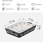 Wisenvoy Casserole Dish Baking Dish Ceramic Lasagna Pan Bakeware Sets Baking Dishes 13x9 Baking Dish
