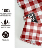 Plastic Bag Holder,Reusable And Washable Grocery Bag organizer,for Home Kitchen Travelling Camping Decor, use 1 Pack, Red And White Plaid Pattern