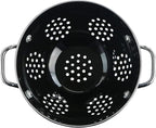 Calypso Basics by Reston Lloyd Powder Coated Enameled Colander, 1 Quart, Black
