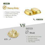 Divided Aluminum Foil Food Trays with Snap-On Lids (5 Pack) – 2X Thicker Heavy Duty Gold Compartment Pans for Takeout, Meal Prep, Lunch & Catering, 27oz