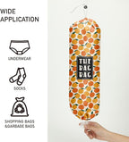 Orange Grocery Bag Organizer - Plastic Bag Holders for Kitchen, Pantry, Laundry Room - Home Decor Gifts