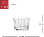 Bormioli Rocco Exclusiva Rum Tumblers, Set of 12-7.25 Oz. Ribbed Drinking Glasses with Crystal Star Glass & XLT Treatment, Made in Italy - Durable Cocktail Tumblers for Daily Use, Dishwasher Safe