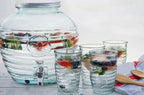 COURONNE CO. Clear Recycled Drinking Glass Tumbler, Perfect for Cocktails, Refreshments & Everyday Use, Restaurant Grade, Crafted without lead-based materials (11.2 Oz, Bee), Pack of 6