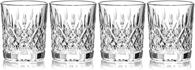 Mikasa Harding Double Old Fashioned Rocks Whiskey, Set of 4