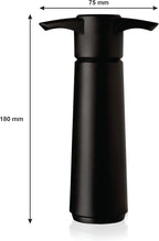Vacu Vin Original Wine Saver with 2 Vacuum Bottle Stoppers – Black Wine Preserver Pump for Red or White Wine – Manual Air Remover System – Airtight Seal – Keep Wine Fresh Longer