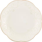 Lenox French Perle Dessert Plates, White, Set of 4