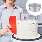 Nuenen 6 Pcs 8 Inch Round Cake Pans Aluminum Round Mold Smash Cake Baking Cheesecake Pans for Home Party Baking Supplies