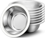 304(18/8) Stainless Steel Mixing Bowls for Kitchen, 8 Pack 5.5" Small Metal Mixing Cooking Bowls Set Stackable for Baking Serving Cooking Food Prep Storage Dishwasher Safe Lightweight