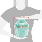 Americana Collection Elite EIM-1432M 1.5 Quart Automatic Easy Homemade Electric Ice Cream Maker, Frozen Yogurt, Sorbet, Gelato Treat, with Recipes, Mint