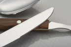 ANNOVA 20 Piece Silverware Set, Service for 4, Stainless Steel Retro/Rivet Walnut Wood Tableware Kitchen Flatware Set Utensils, Includes Dinner Knives, Forks, Spoons, Salad Forks & Dessert Spoons