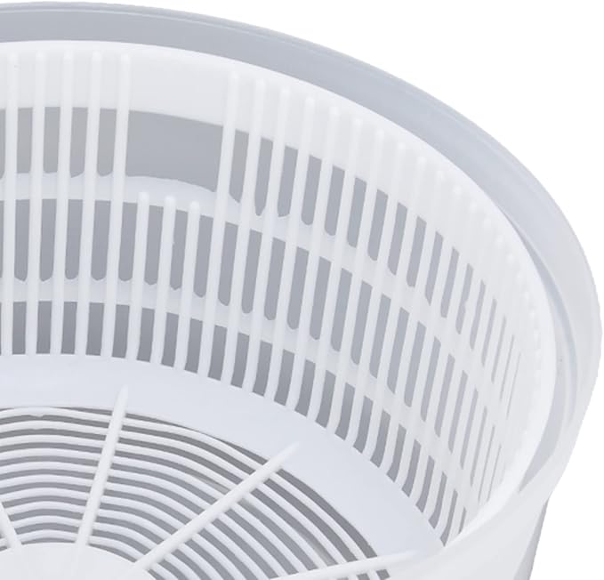 Salad Spinner, Salad Drye with Rotary Handle, 3L Plastic Salad Drainer Vegetable Dryer Multifunction Easy Draining Fruit Washer Manual Lettuce Dryer for Cooking