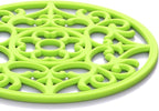 ME.FAN Trivets for Dishes/Pots/Pans, 3 Pcs Silicone Mats, Flexible/Durable/Non Slip Hot Pads to Protect Table and Counter Top (Black)