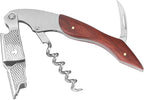 ELEGANTZ Wine Bottle Opener Set – Premium Corkscrew with Foil Cutter & Beer Bottle Opener – Ergonomic Wooden Handle for Smooth Cork Removal – Sommelier Accessories Gift for Wine Lovers