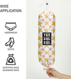 Ocean Starfish Beach Plastic Bag Holder, Grocery Bag Holder, for Home Kitchen Travelling Camping Beach Decor,use use 1 Pack，Marine life Starfish Pattern