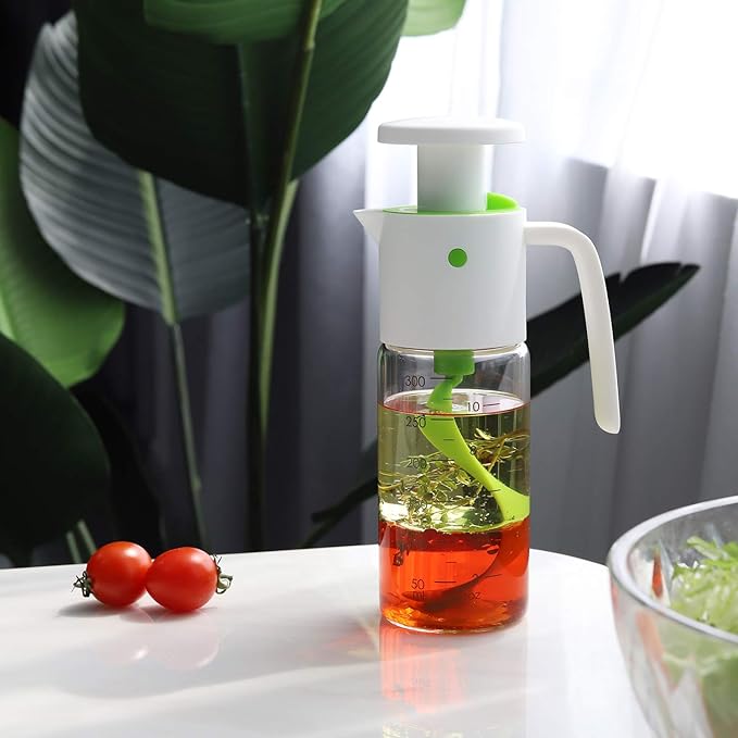Vucchini Salad Dressing Shaker Mixer Bottle Homemade Salad Dressing Container - BPA Free Glass Juice Storage Ketchup